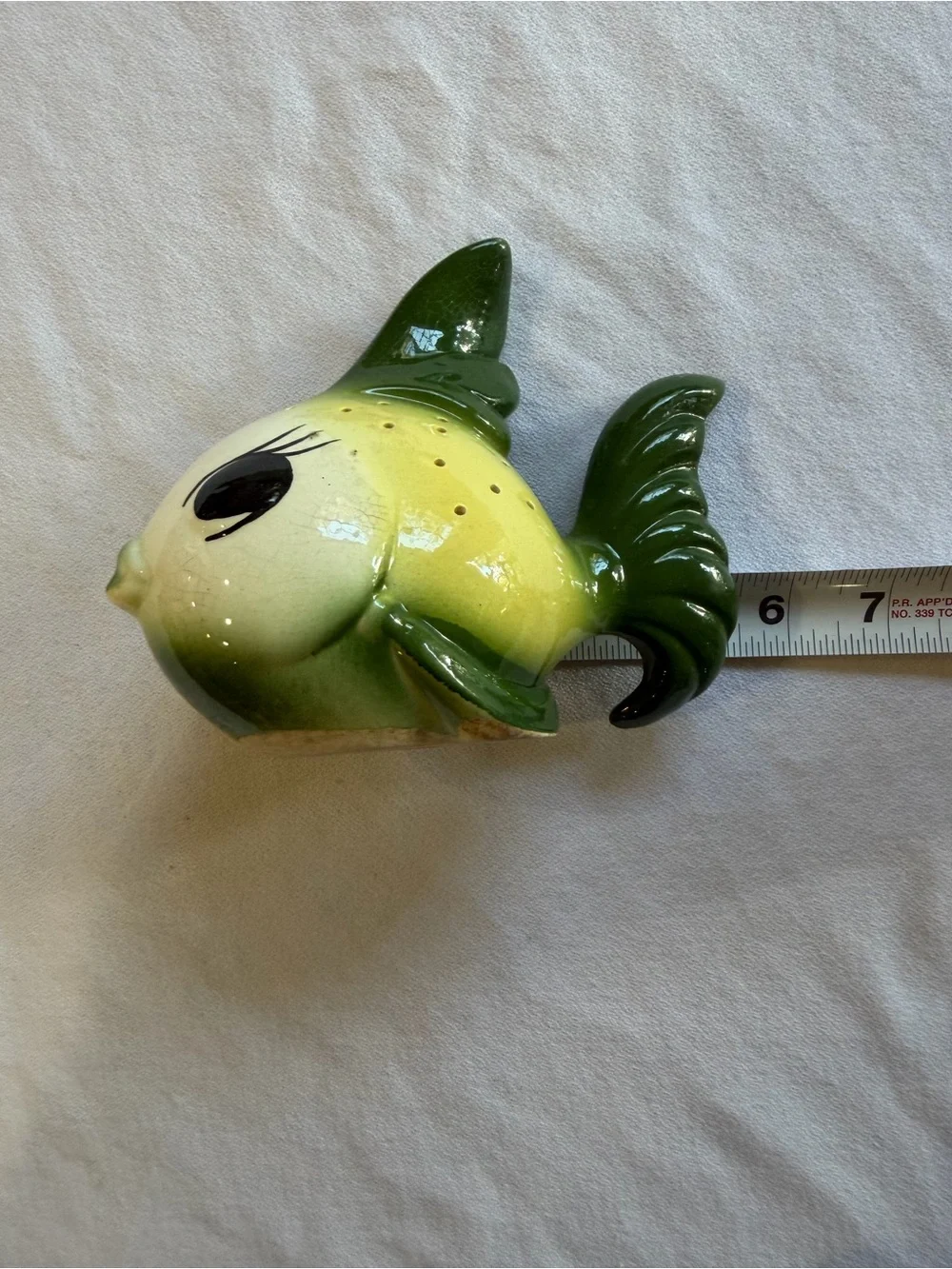 VTG MCM Ceramic Anthropomorphic Fish Appetizer/Toothpick Holder